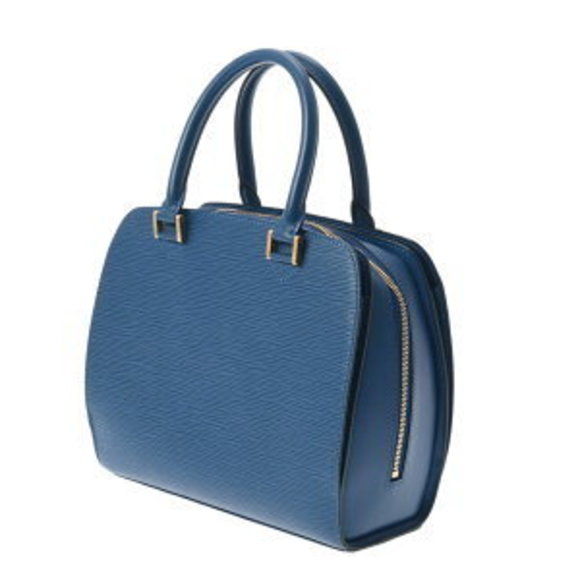 Louis Vuitton Blue Epi Handbag Leather Toledo Pont Neuf Monogram - Picture 1 of 9
